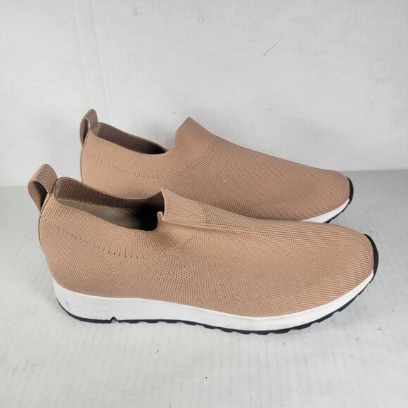 Onyx Beige Women Stretch Knit Slip-On Sneakers Size 38 US 7/7.5 - Picture 5 of 8